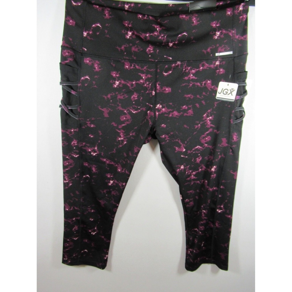 NEW JGX Cropped Compression Leggings Women 3X High Rise Tummy Control